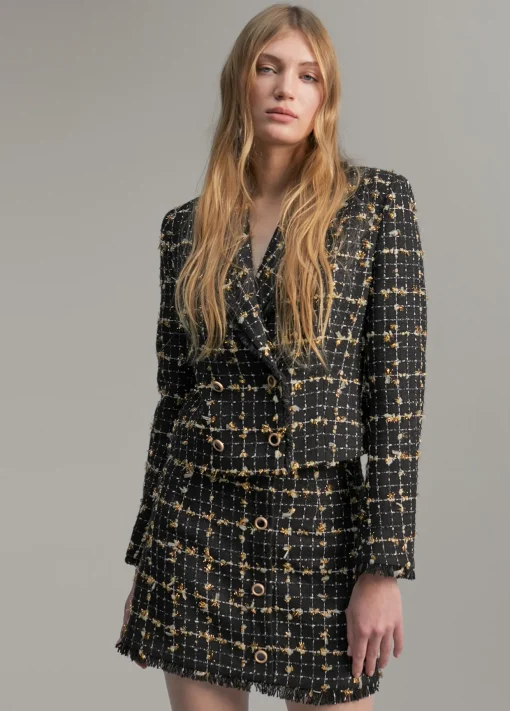 Chaqueta perfecto cuadros