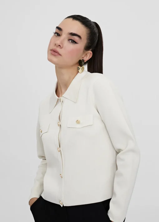 Chaqueta punto con botones