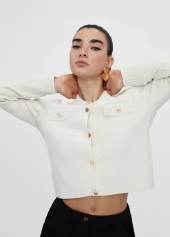 Chaqueta punto con botones