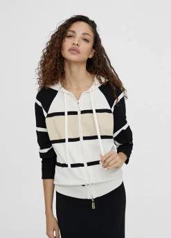 Chaqueta rayas con capucha