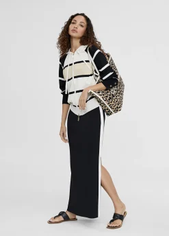 Chaqueta rayas con capucha