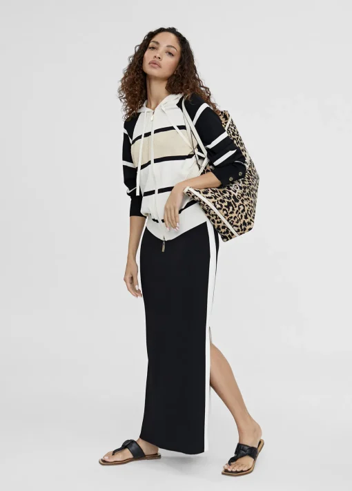 Chaqueta rayas con capucha