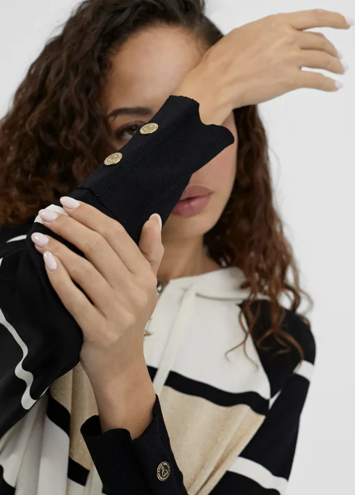 Chaqueta rayas con capucha