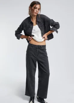 Chaqueta tejana strass
