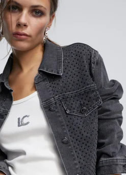 Chaqueta tejana strass