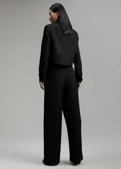 Chaqueta tweed cropped