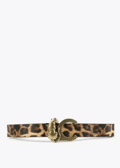 Cinturón reversible animal print