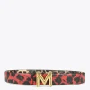 Cinturón reversible animal print