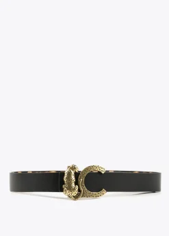 Cinturón reversible animal print