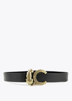 Cinturón reversible animal print