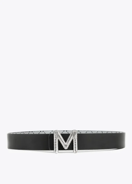 Cinturón reversible gris y negro