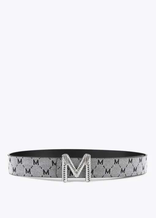 Cinturón reversible gris y negro