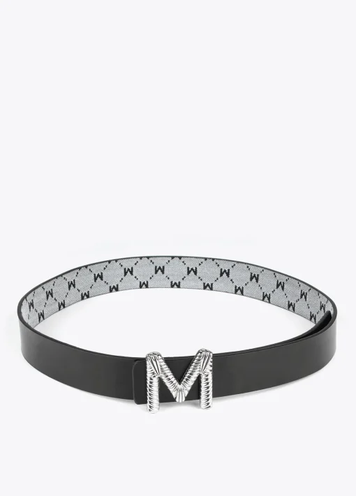 Cinturón reversible gris y negro
