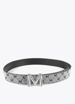 Cinturón reversible gris y negro