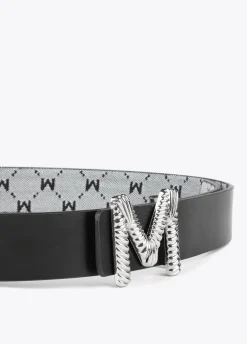 Cinturón reversible gris y negro