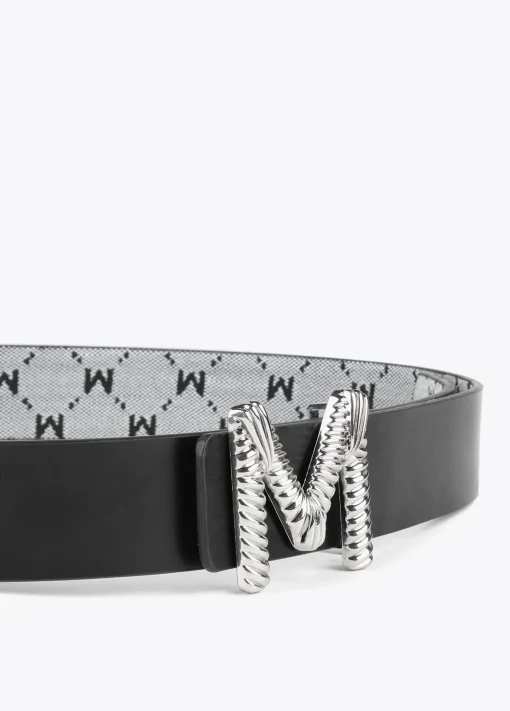 Cinturón reversible gris y negro