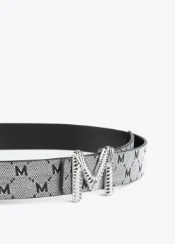 Cinturón reversible gris y negro