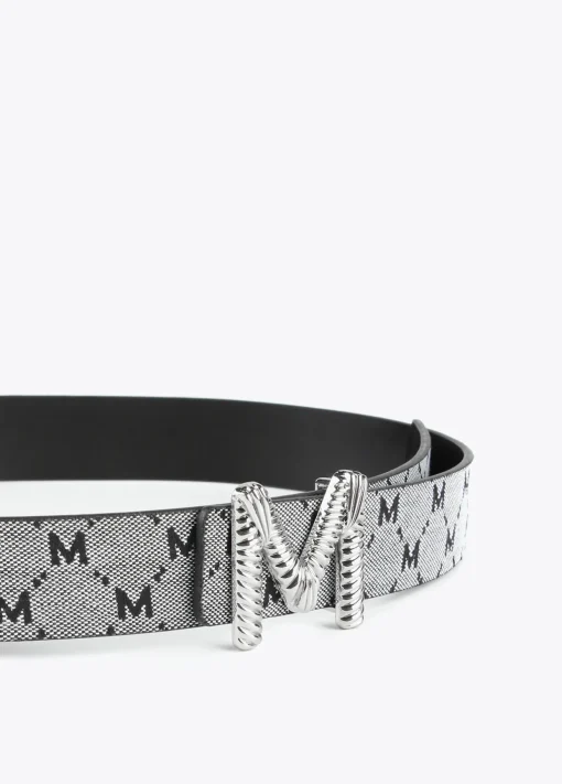 Cinturón reversible gris y negro