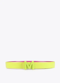 Cinturón reversible hebilla fluor