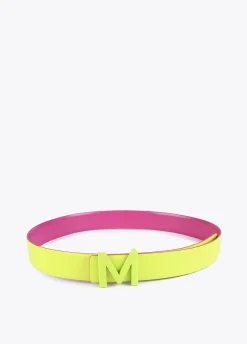 Cinturón reversible hebilla fluor