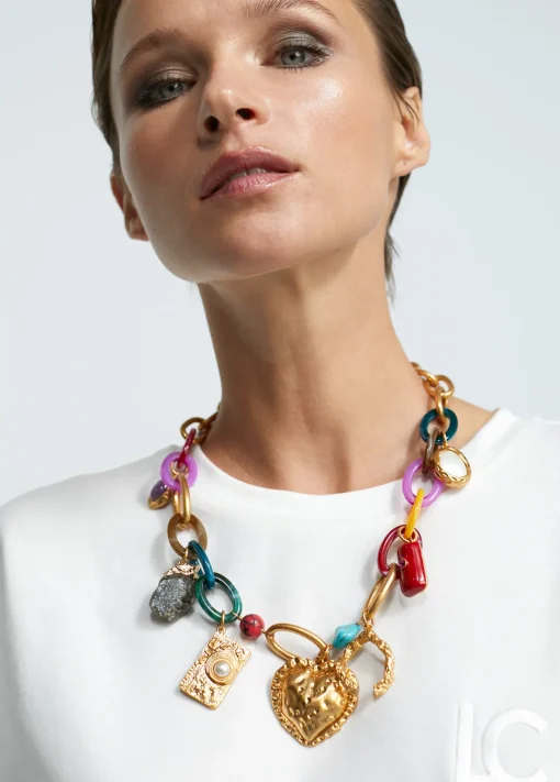 Collar colores y charms
