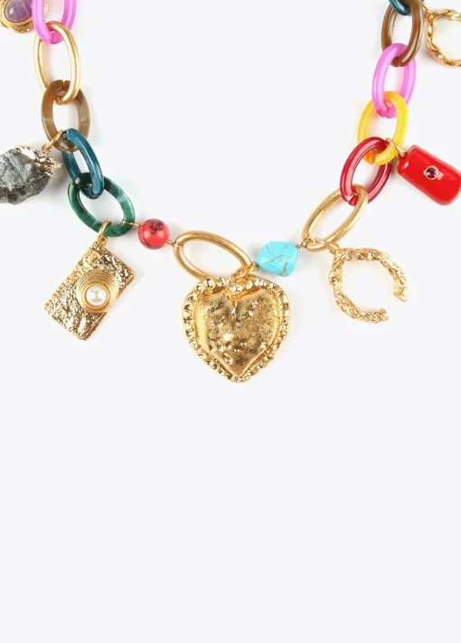 Collar colores y charms