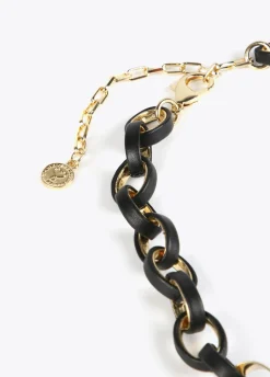 Collar con aros animal print