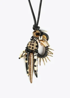 Collar con colgante multi abalorios