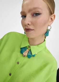 Collar con colgante turquesa