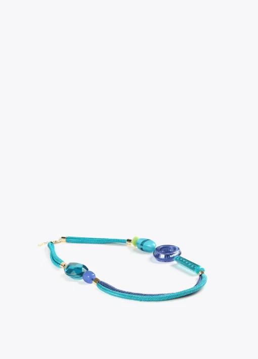 Collar cordóny abalorios