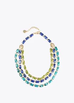Collar cristales multicolor