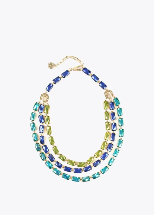 Collar cristales multicolor