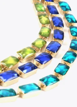 Collar cristales multicolor