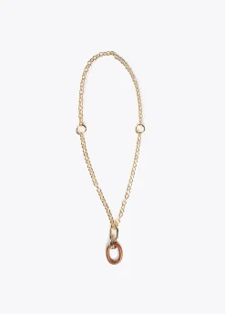 Collar doble cadena y colgante