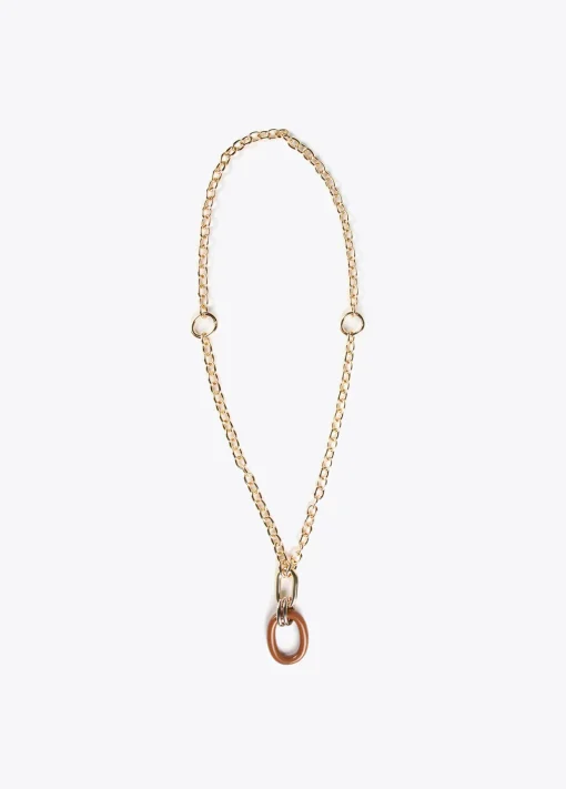 Collar doble cadena y colgante