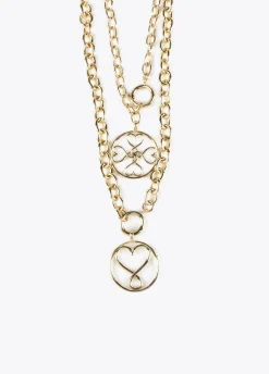 Collar doble medalla