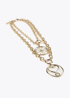 Collar doble medalla