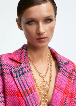 Collar doble medalla