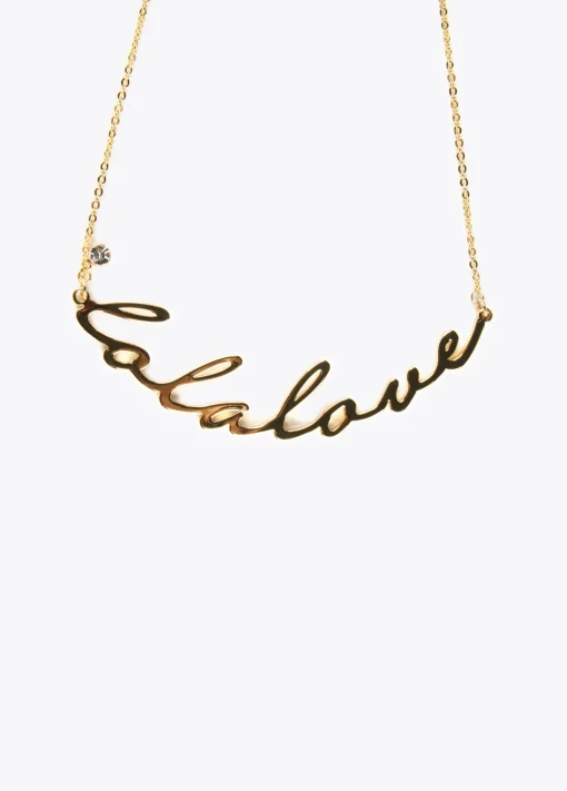 Collar dorado Lola love