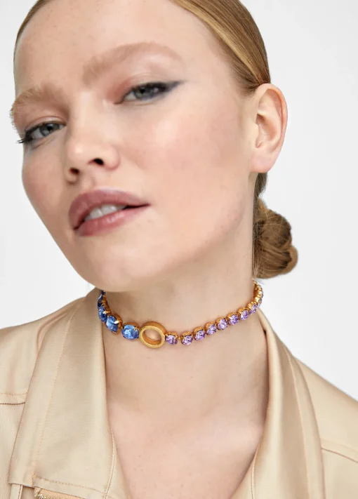 Collar gargantilla de cristales