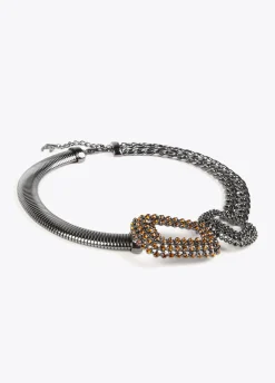 Collar gargantilla doble pieza