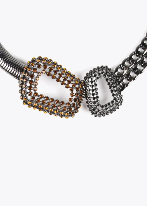 Collar gargantilla doble pieza