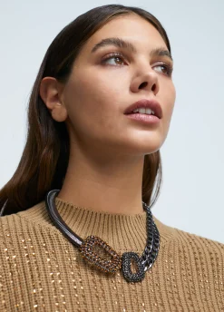 Collar gargantilla doble pieza