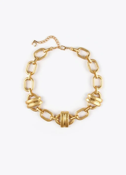 Collar gargantilla dorado