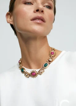Collar gargantilla piedras