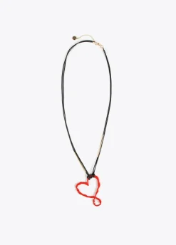 Collar largo corazón infinito