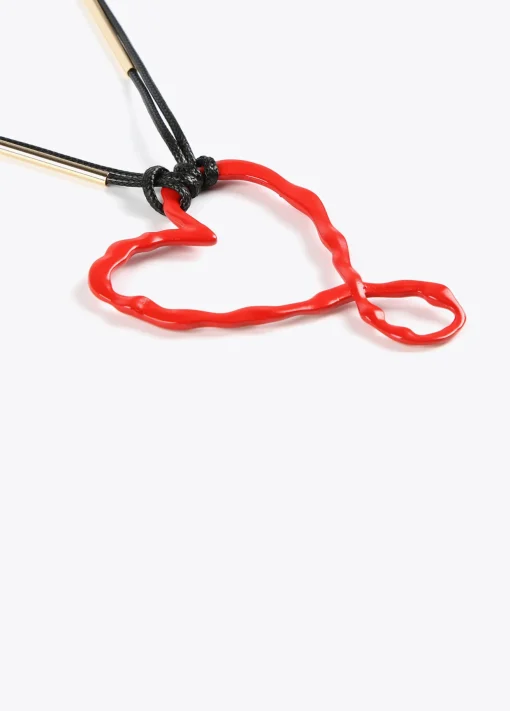 Collar largo corazón infinito