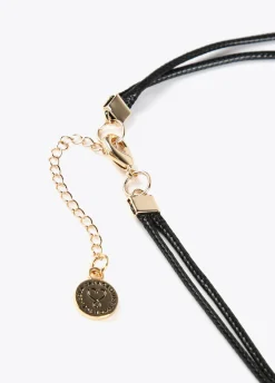 Collar largo corazón infinito