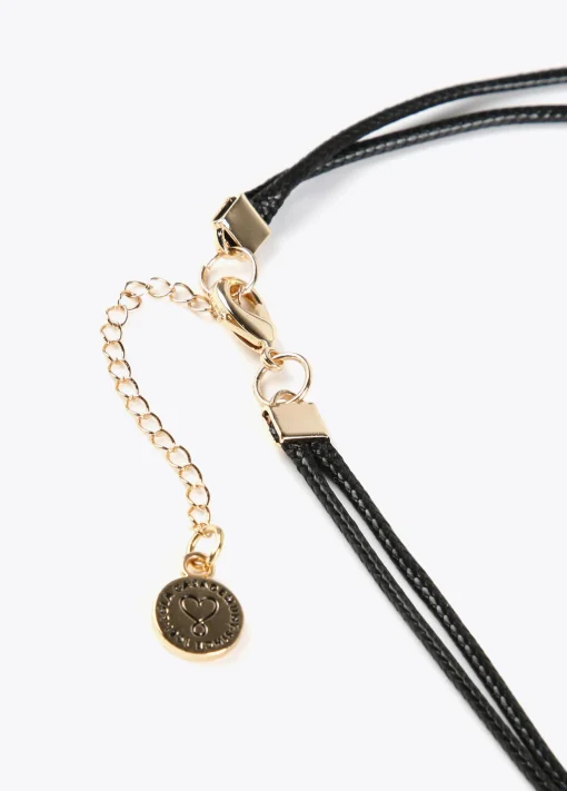 Collar largo corazón infinito