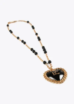 Collar medalla corazón